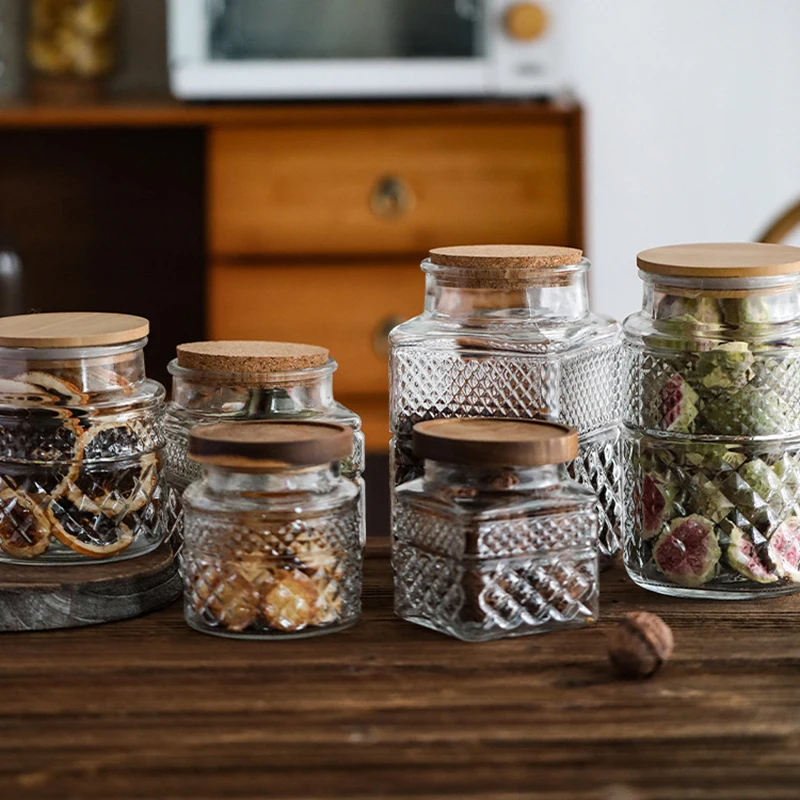 Food Storage Glass Containers Large - Frasco selado de vidro de grande