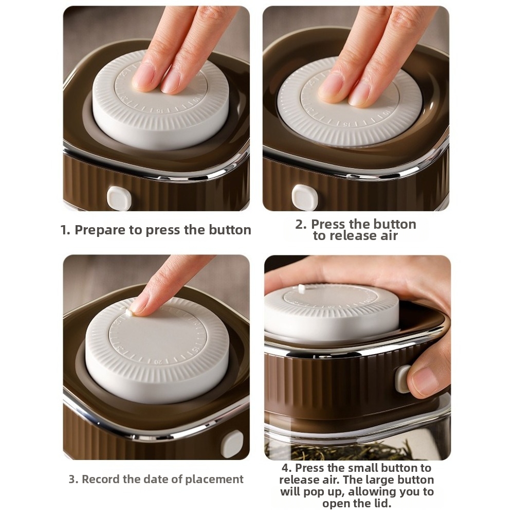 Food Storage Glass Containers Large - Recipiente de Vidro para Grãos de