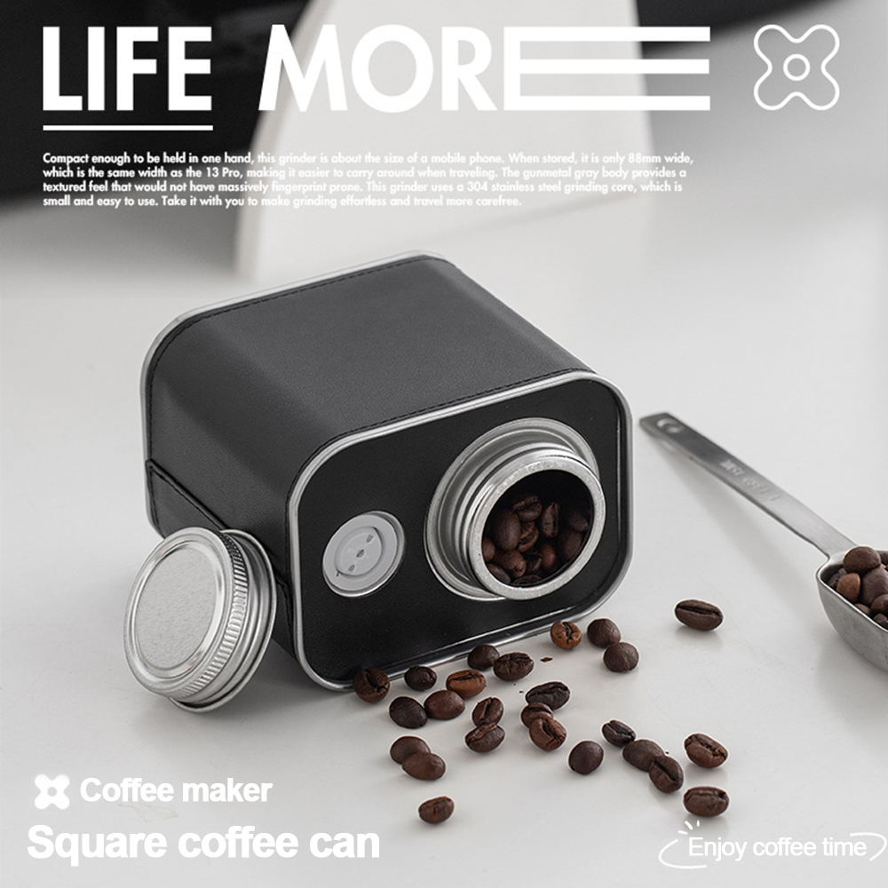 Food Storage Square Containers - Latas herméticas de grãos de café,