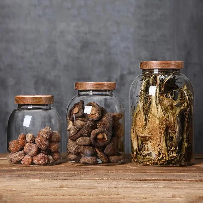 Food Storage Glass Containers Large - Jarra de armazenamento de alimentos selada