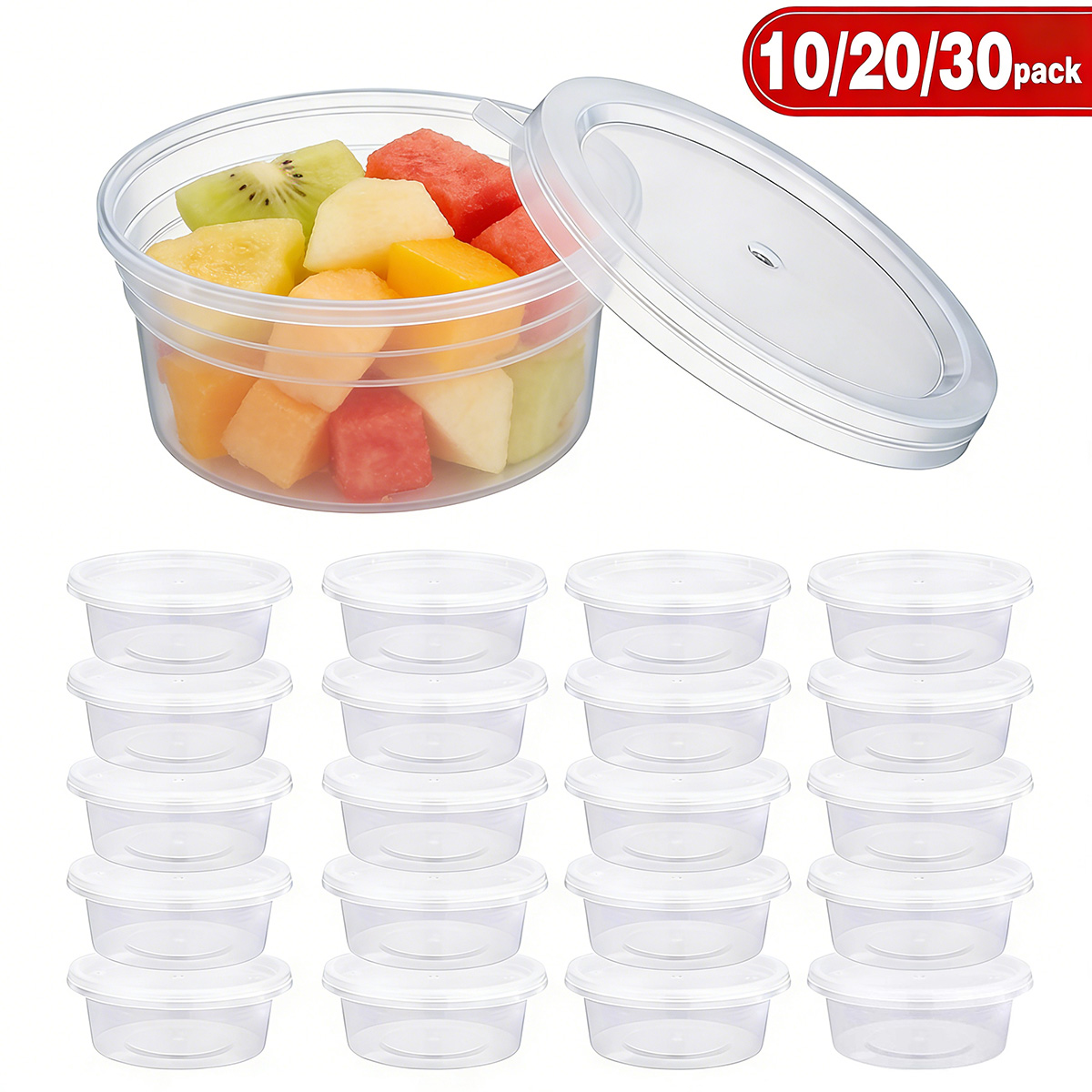 Food Storage Meals - Pacote com 10/20/30 Pequenos Recipientes para