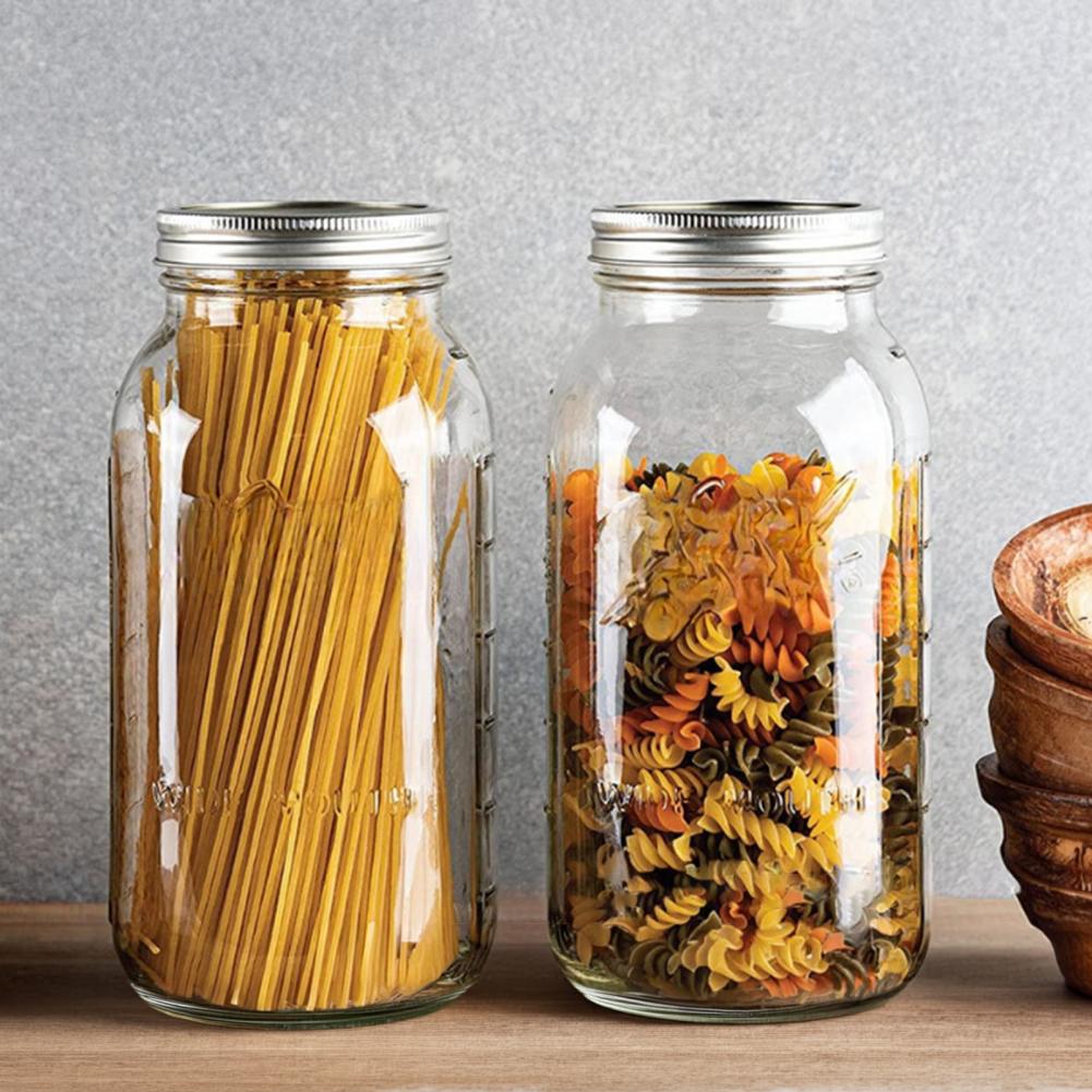 Food Storage Glass Containers Large - Pote de Vidro Mason de Boca
