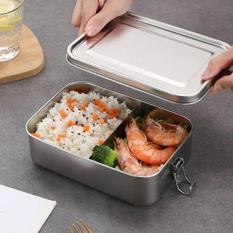 Food Storage Lock Box - Recipiente de Almoço em Aço Inoxidável