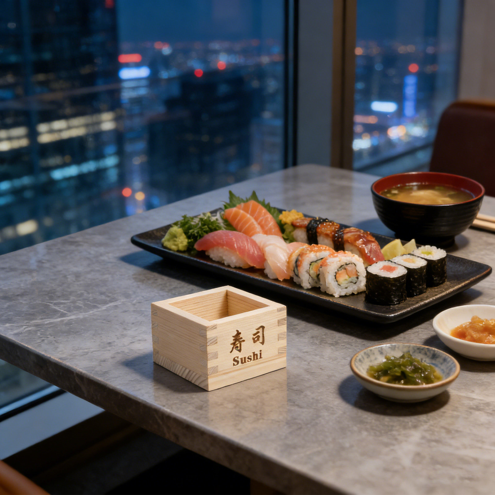 Food Storage Square Containers - Copo de Sake Japonês Masu, Caixa