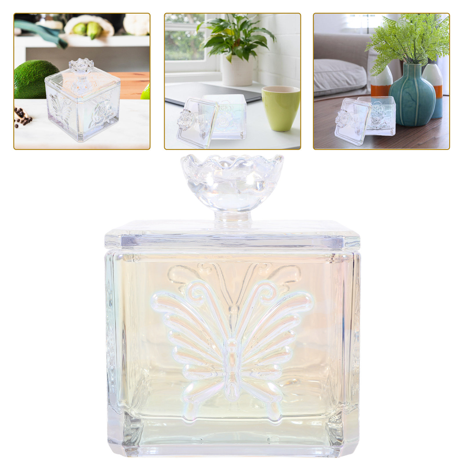 Food Storage Glass Containers Large - Pote de Vidro para Armazenamento de
