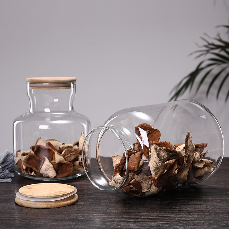 Food Storage Glass Containers Large - 3800ml de bambu tampa de vidro