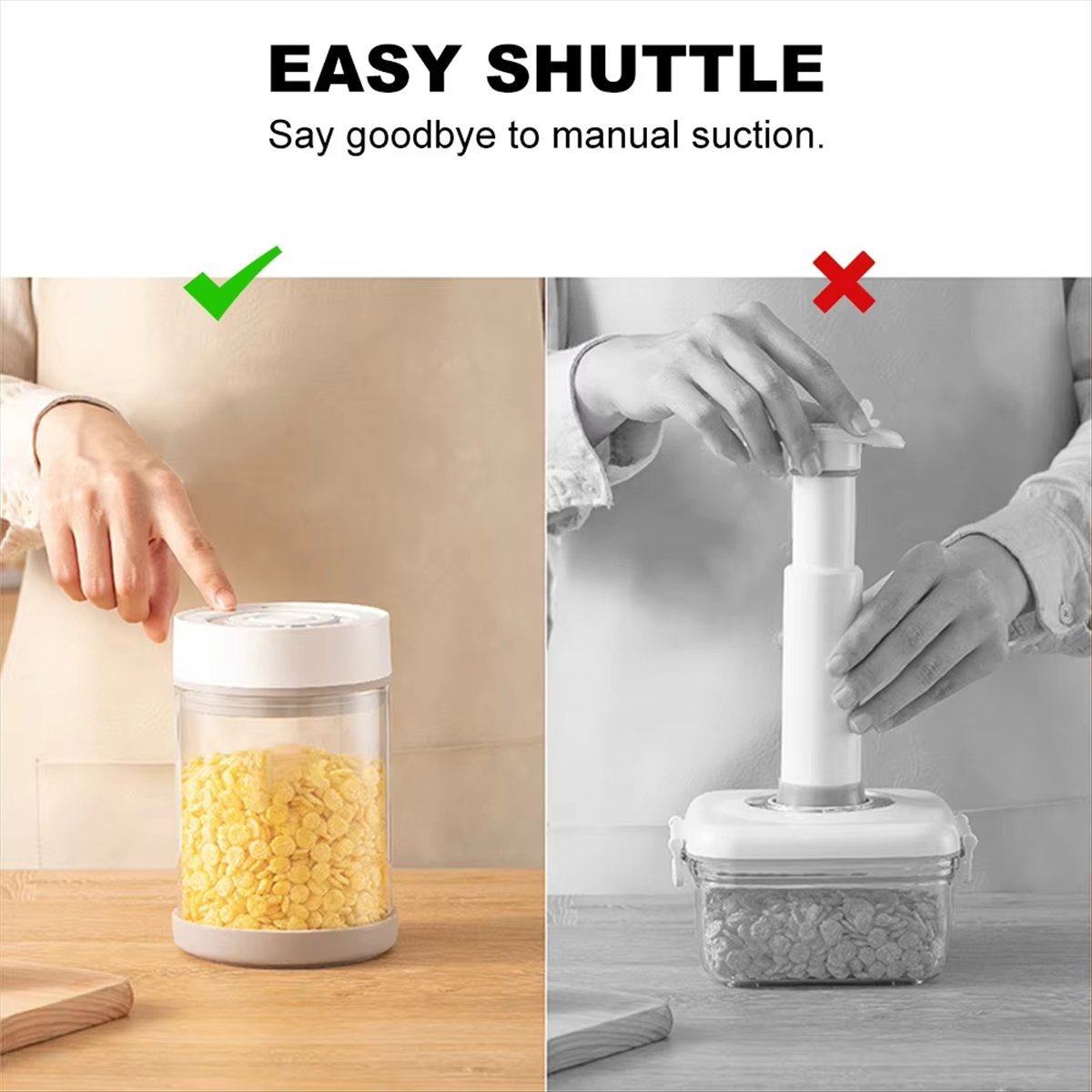 Pote de Vidro a Vácuo para Arm - Food Storage Glass Containers Large avaliação e preço