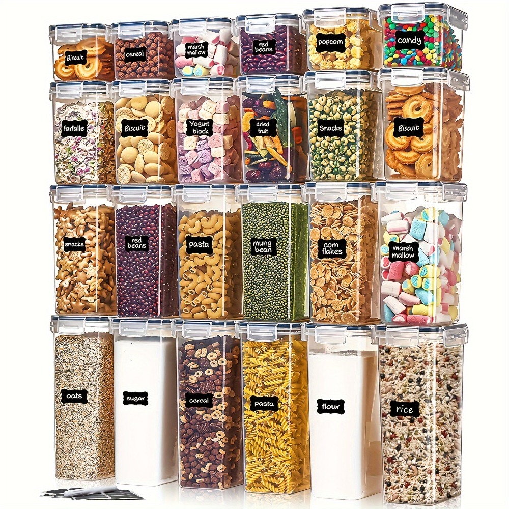 Conjunto de 24 Peças: 12 Potes - Food Storage Square Containers avaliação e preço