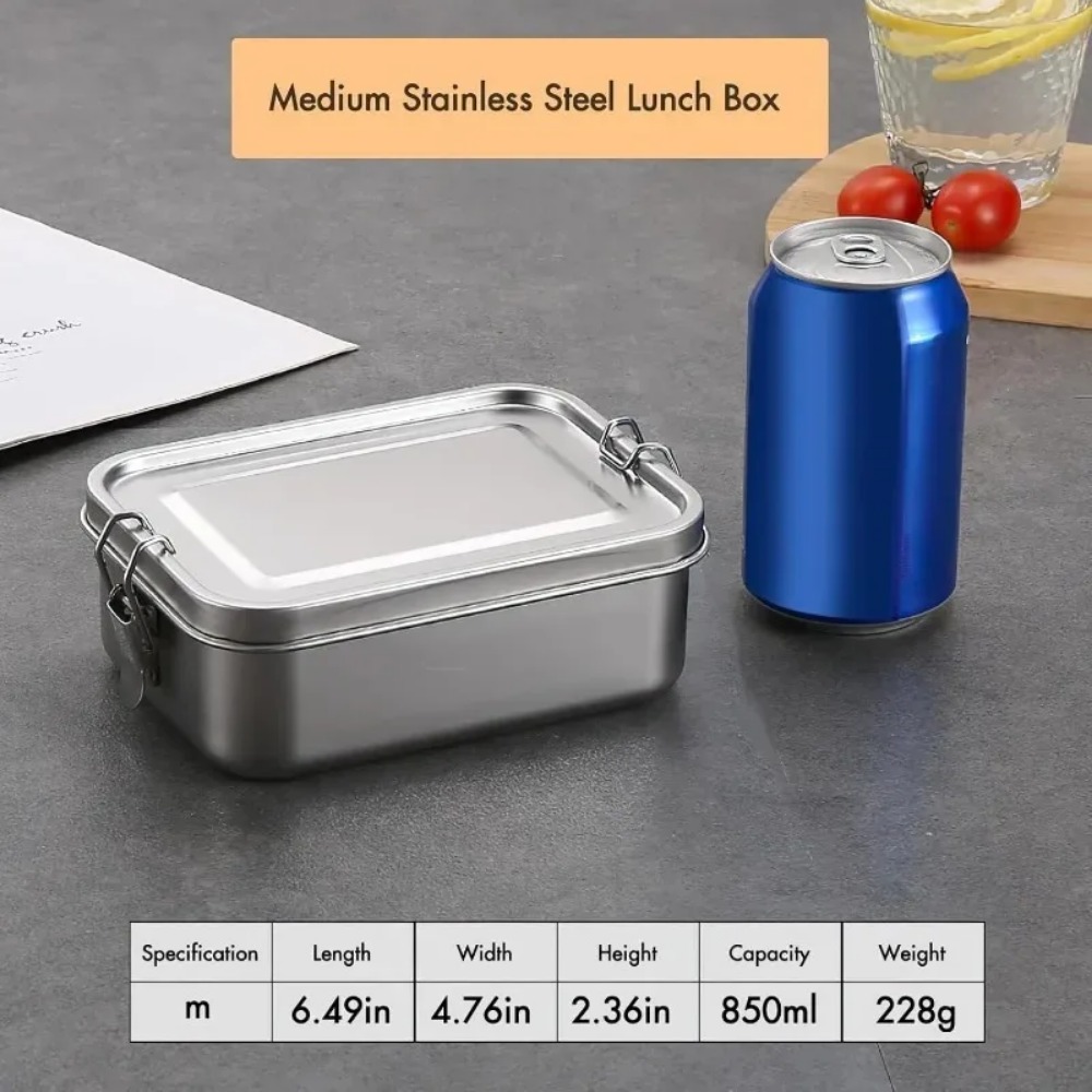 NOVO Estojo Bento de 850ML com - Food Storage Lock Box avaliação e preço