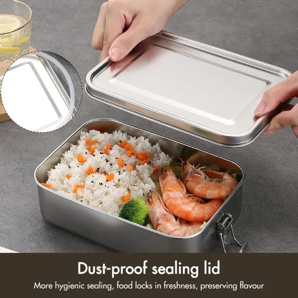 NOVO Estojo Bento de 850ML com - Food Storage Lock Box avaliação e preço