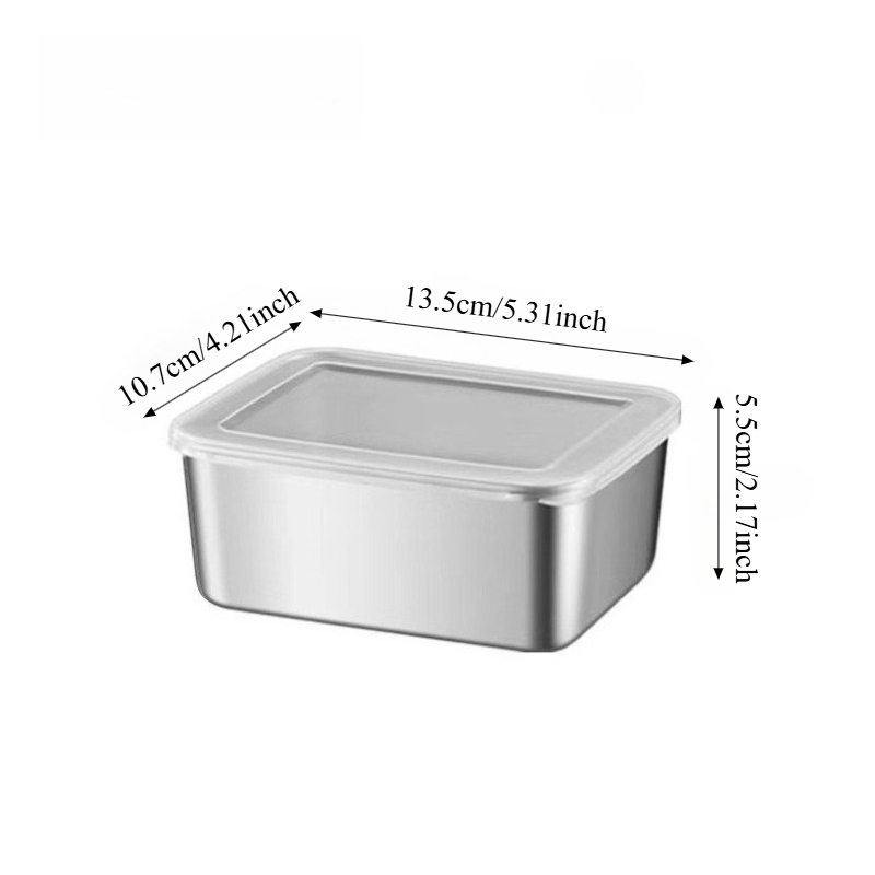 3/6 Peças Recipiente Retangula - Food Storage Square Containers avaliação e preço