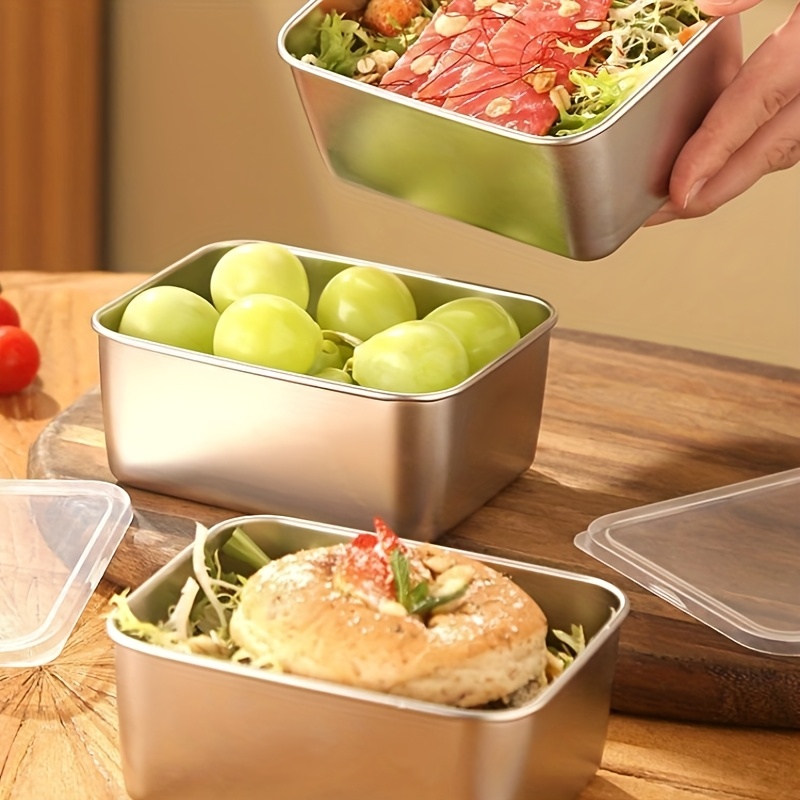 3/6 Peças Recipiente Retangula - Food Storage Square Containers avaliação e preço