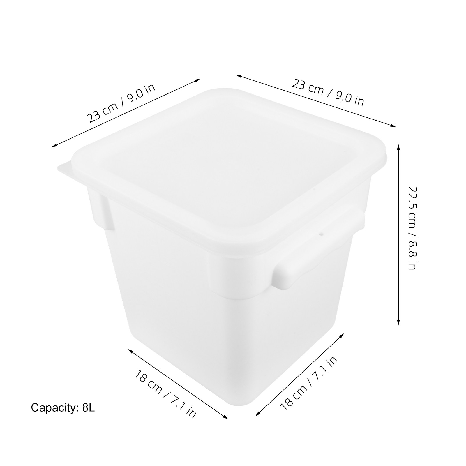Recipiente Plástico Quadrado p - Food Storage Square Containers avaliação e preço