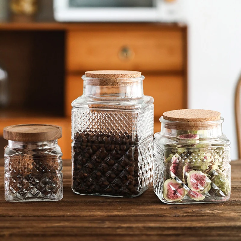 Frasco selado de vidro de gran - Food Storage Glass Containers Large avaliação e preço