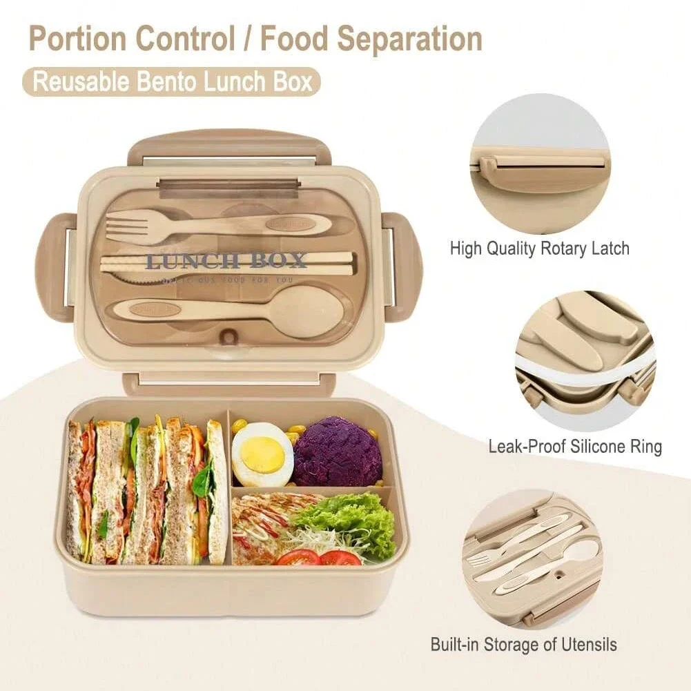 Marmita adulta com 3 compartim - Food Storage Safe avaliação e preço