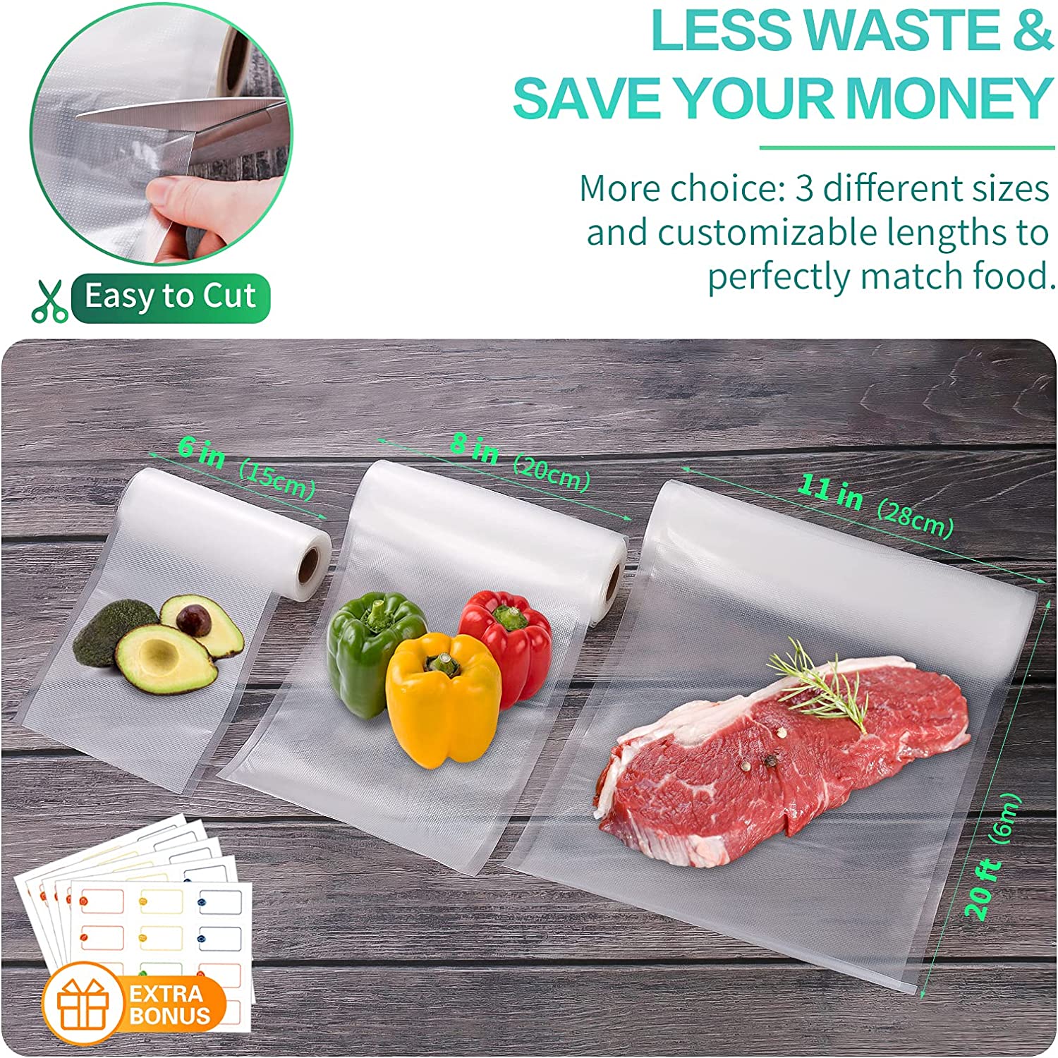 Sacos de Cozinha para Seladora - Food Storage Vacuum Bags avaliação e preço