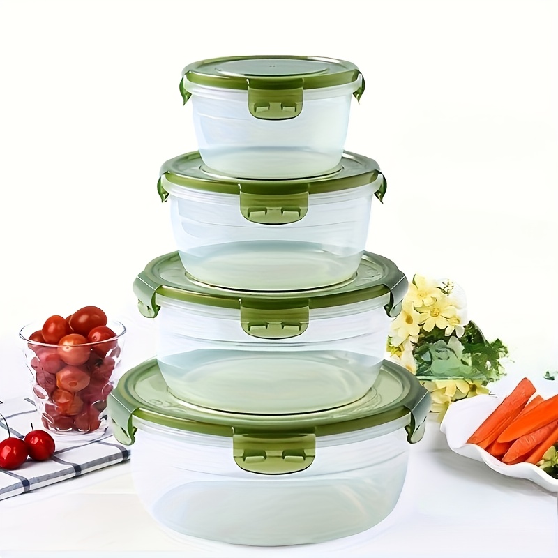 4 Recipientes Plásticos para A - Food Storage Square Containers avaliação e preço