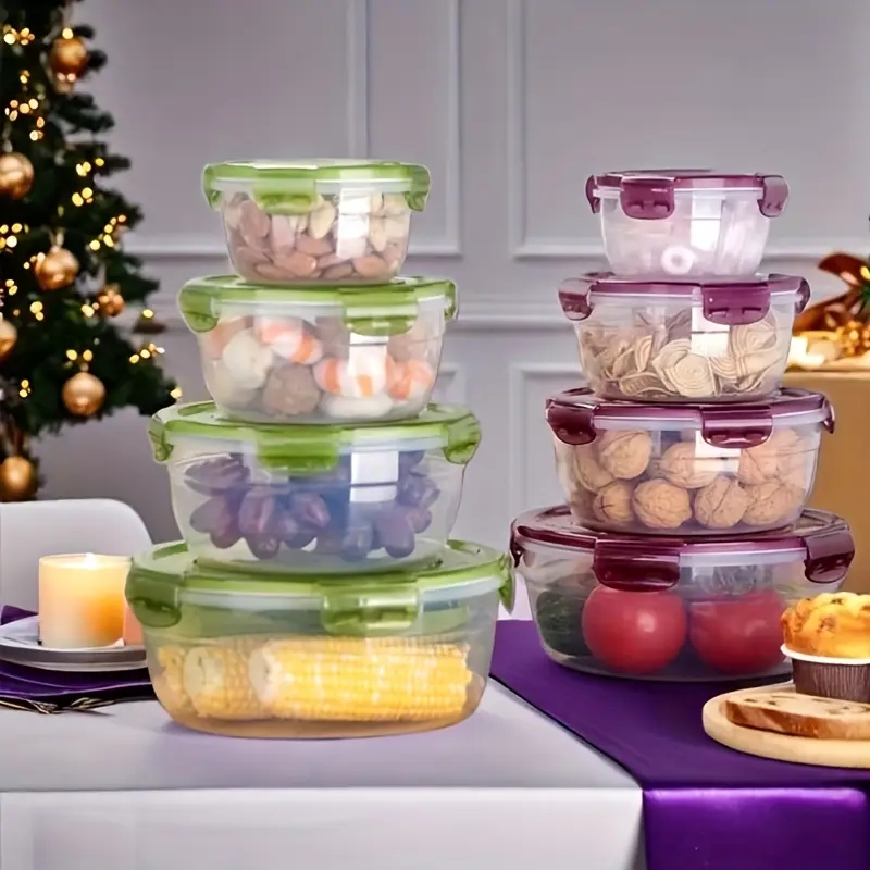 4 Recipientes Plásticos para A - Food Storage Square Containers avaliação e preço