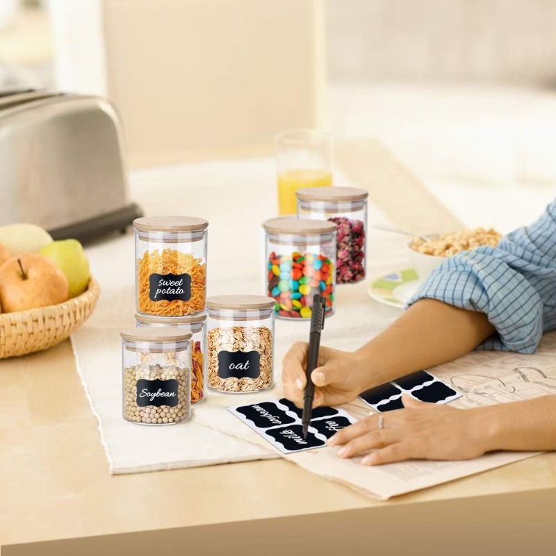 Conjunto de 12 frascos de vidr - Food Storage Glass Containers Large avaliação e preço