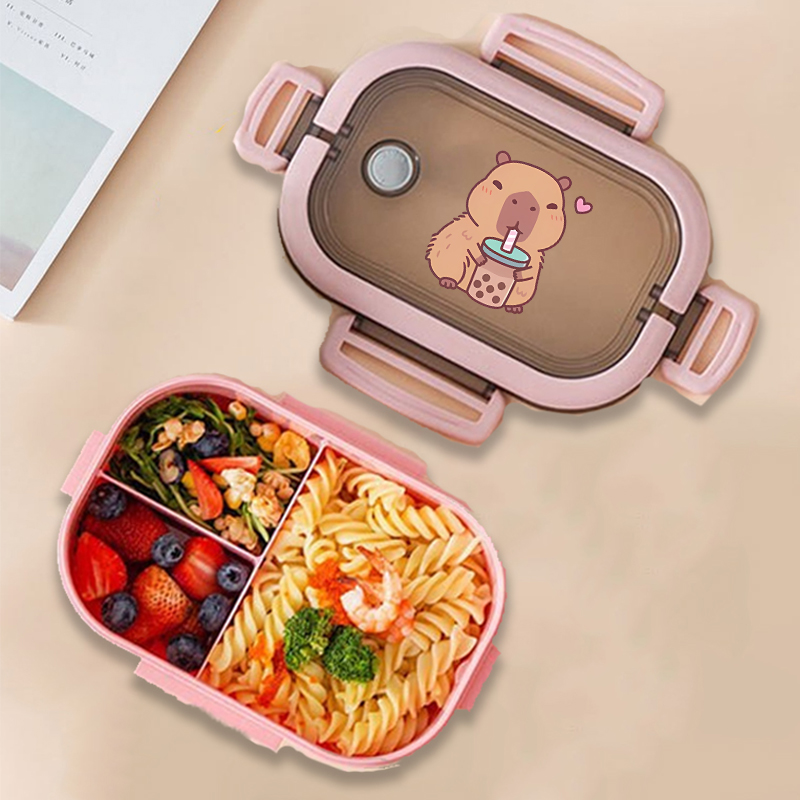 Capivara bento lancheira anime - Food Storage Square Containers avaliação e preço