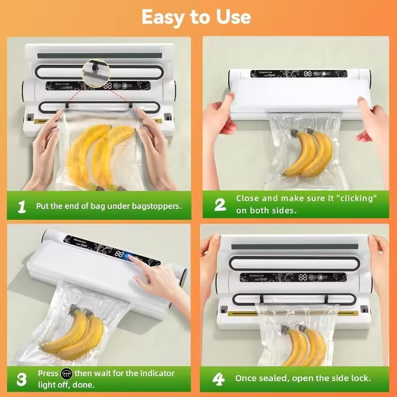 Máquina Seladora a Vácuo para  - Food Storage Vacuum Bags avaliação e preço