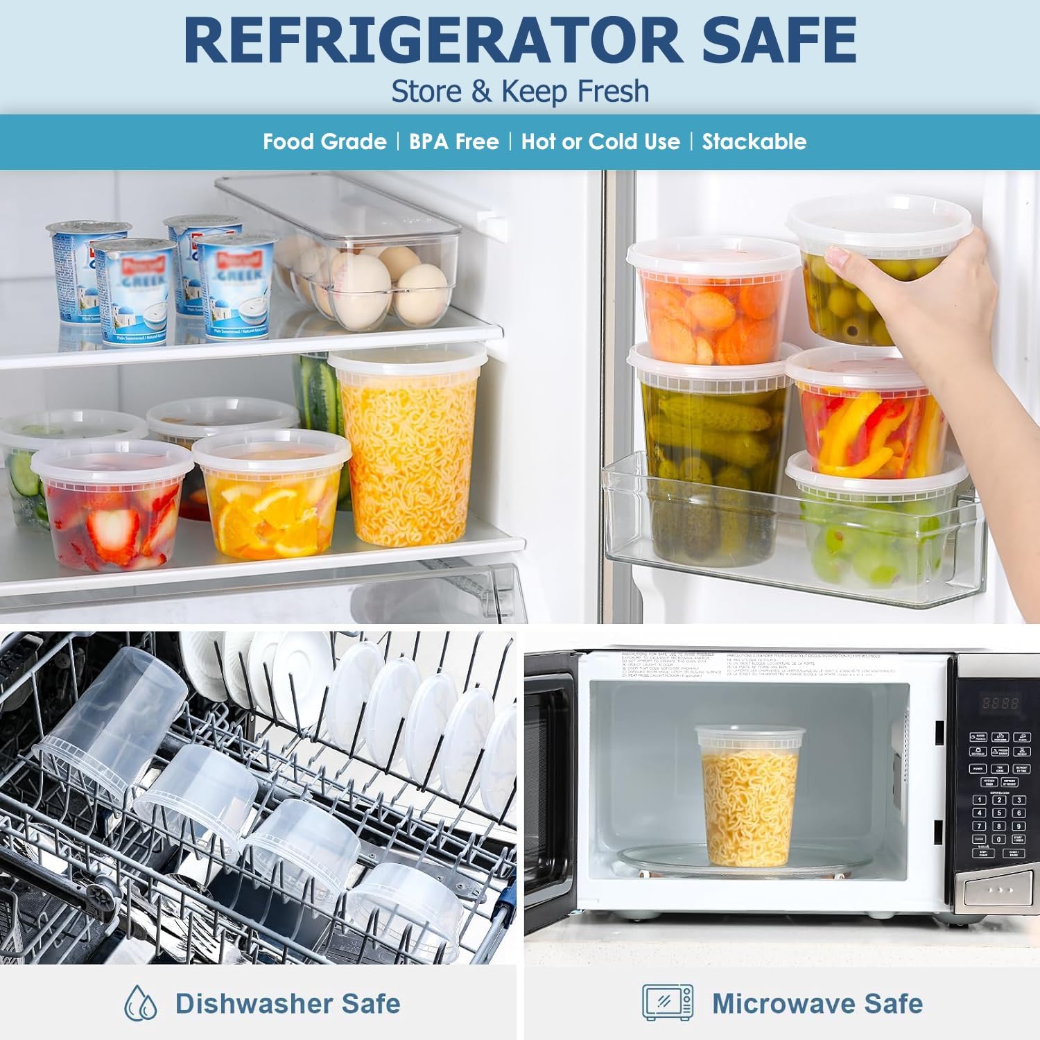 24 recipientes de armazenament - Food Storage Eco Friendly avaliação e preço