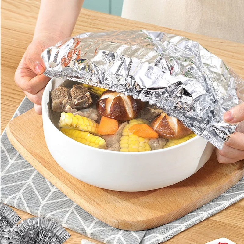 10/20PCS Tampa de Alumínio Res - Food Storage To Keep Warm avaliação e preço