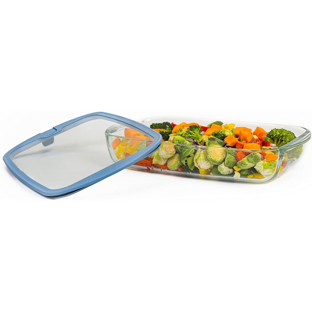 Assadeira de Vidro 9x13 com Ta - Food Storage Glass Containers Large avaliação e preço