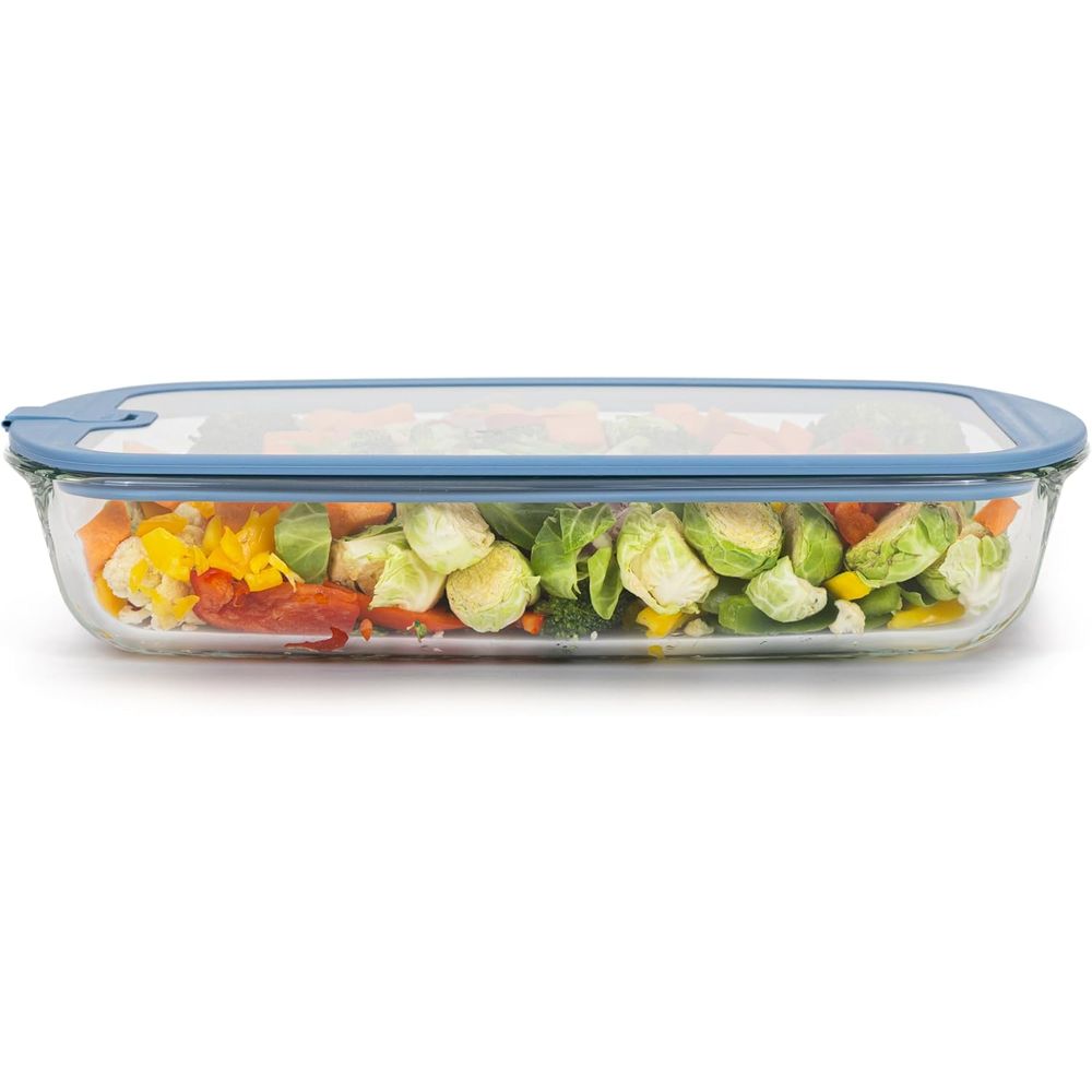 Assadeira de Vidro 9x13 com Ta - Food Storage Glass Containers Large avaliação e preço