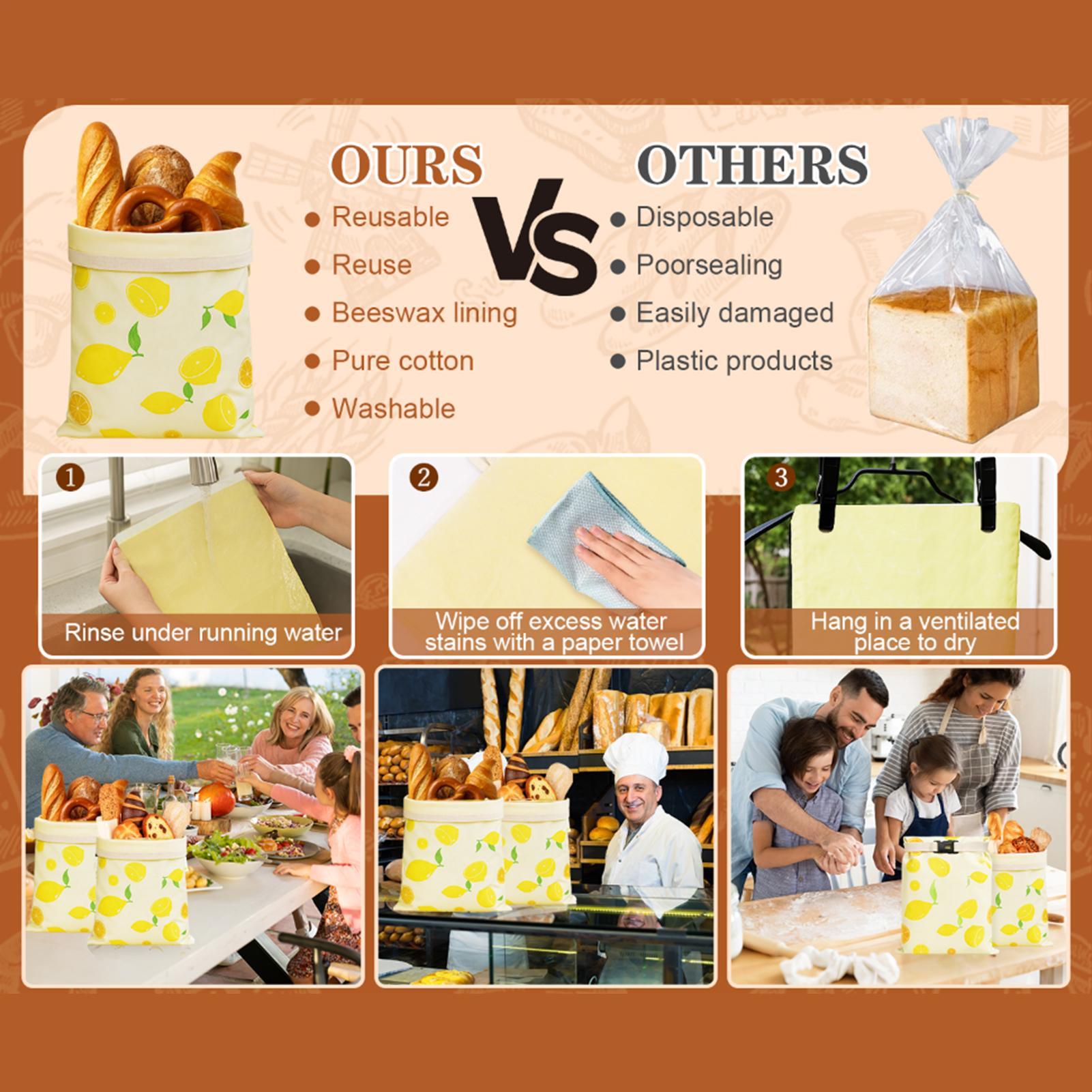 Sacos de pão reutilizáveis sac - Food Storage Eco Friendly avaliação e preço
