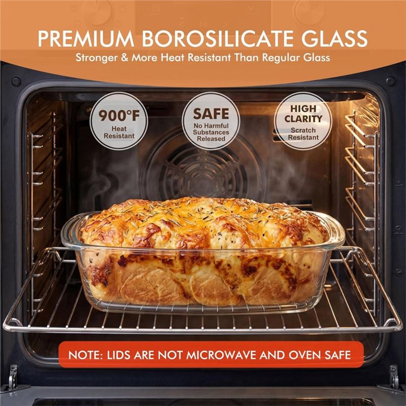 Forma de Pão ABMR - Pacote com - Food Storage Glass Containers Large avaliação e preço