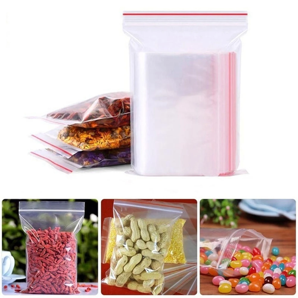 100-1000 unidades de sacos tra - Food Storage Lock Box avaliação e preço