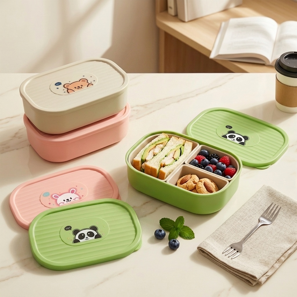 Lancheira Plástica Dividida Fo - Food Storage Safe avaliação e preço
