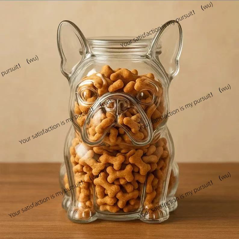 Recipiente de manuseio de cães - Food Storage Glass Containers Large avaliação e preço