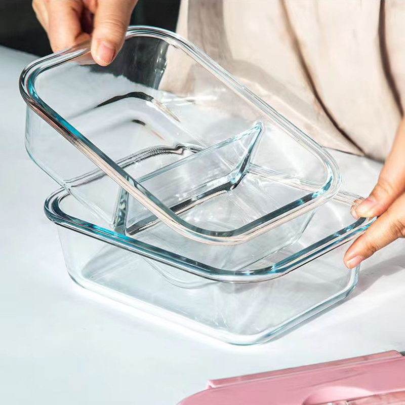 Novo estilo lancheira de vidro - Food Storage Safe avaliação e preço