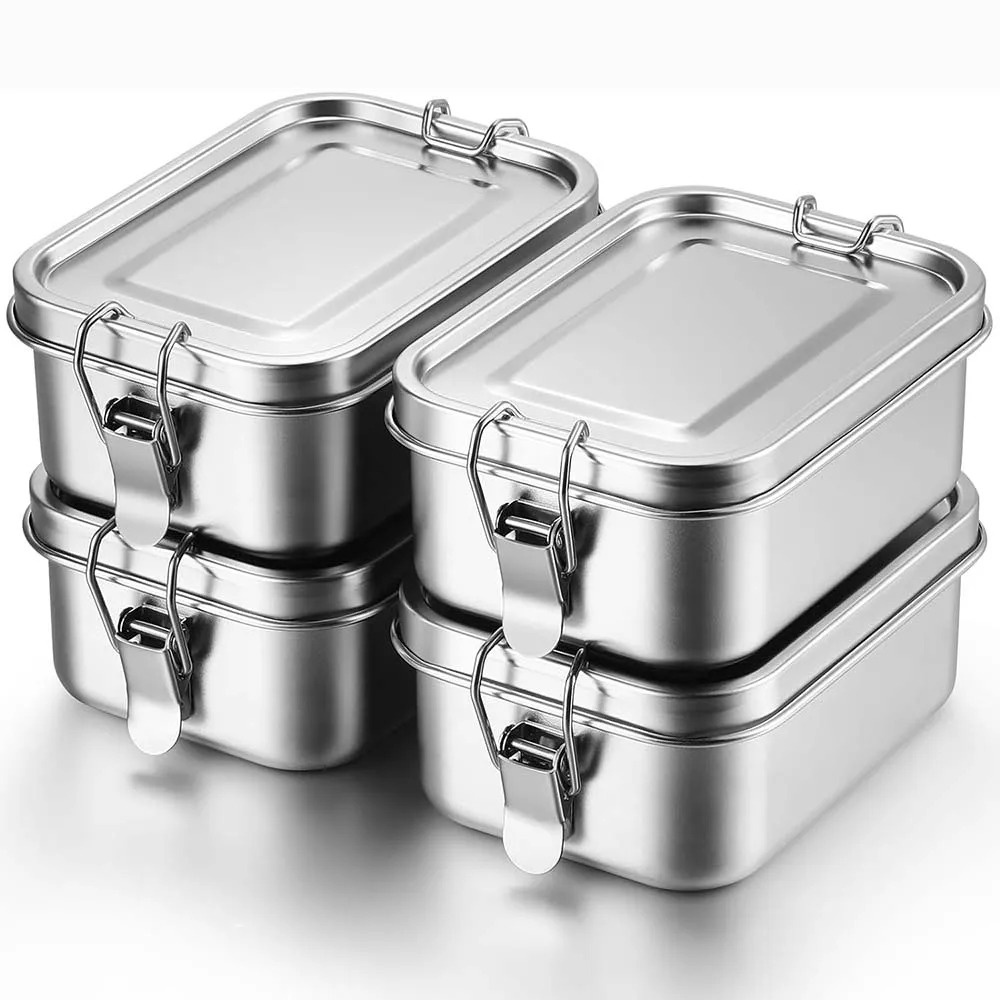 Caixa bento de aço inoxidável, - Food Storage Lock Box avaliação e preço